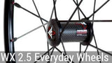 Topolino - Carbon Core WX2.5 wheelchair wheels - one of the worlds lightest wheelchair wheels
