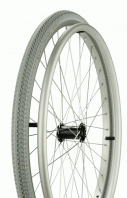 Wheel Rear - Alloy Wheel With Push Rim & PU Tyre 24'